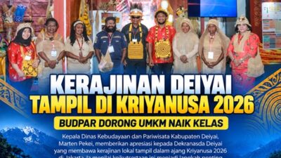 (Kerajinan Deiyai Tampil di Kriyanusa 2026, Budpar Dorong UMKM Naik Kelas)