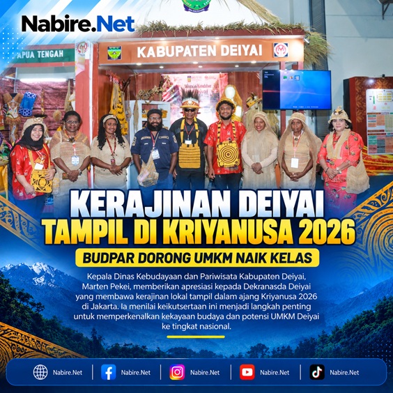 (Kerajinan Deiyai Tampil di Kriyanusa 2026, Budpar Dorong UMKM Naik Kelas)