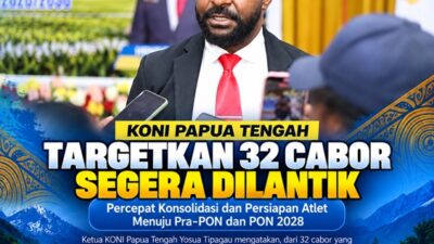 (KONI Papua Tengah Targetkan 32 Cabor Segera Dilantik)