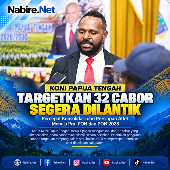 (KONI Papua Tengah Targetkan 32 Cabor Segera Dilantik)