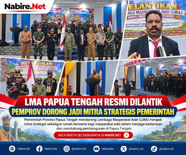 (LMA Papua Tengah Resmi Dilantik, Pemprov Dorong Jadi Mitra Strategis Pemerintah)