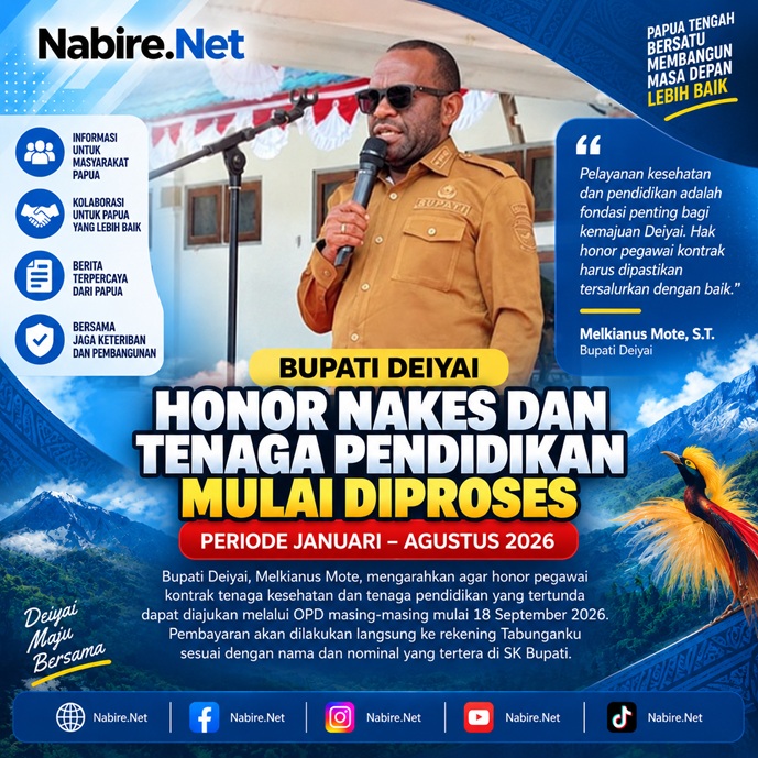 (Bupati Deiyai Minta Honor Pegawai Kontrak Segera Diproses)