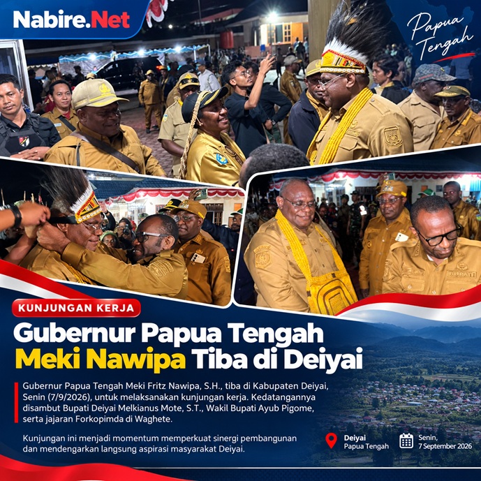 (Tiba di Deiyai, Gubernur Ditunggu Sejumlah Agenda Strategis)