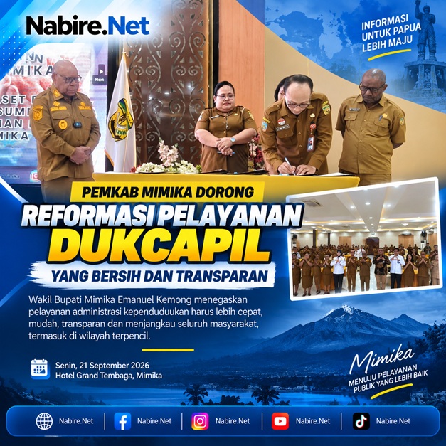 (Pemkab Mimika Dorong Reformasi Pelayanan Dukcapil yang Bersih dan Transparan)