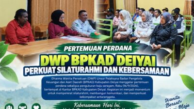 (Perkuat Kebersamaan, DWP BPKAD Deiyai Gelar Pertemuan Perdana)