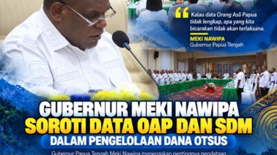 (Gubernur Meki Nawipa Soroti Data OAP dan SDM dalam Pengelolaan Dana Otsus)