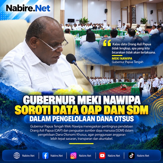 (Gubernur Meki Nawipa Soroti Data OAP dan SDM dalam Pengelolaan Dana Otsus)