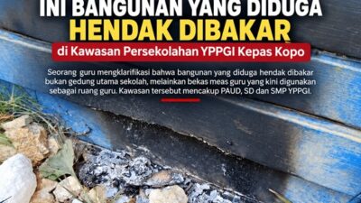 (Bukan Gedung Utama SD, Ini Bangunan yang Diduga Hendak Dibakar di Kawasan Persekolahan YPPGI Kepas Kopo)