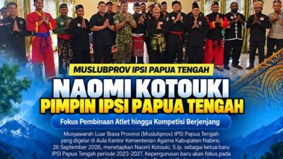 (Naomi Kotouki Pimpin IPSI Papua Tengah, Fokus Pembinaan Atlet hingga Kompetisi Berjenjang)