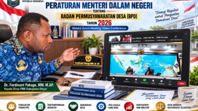 (DPMK Deiyai Ikuti Pembahasan Revisi Aturan BPD Tingkat Nasional)