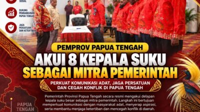 (Pemprov Papua Tengah Perkuat Peran Kepala Suku dalam Cegah Konflik)