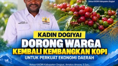 (Kopi Dinilai Bisa Jadi Penggerak Ekonomi Dogiyai, KADIN Ajak Warga Kembali ke Kebun)