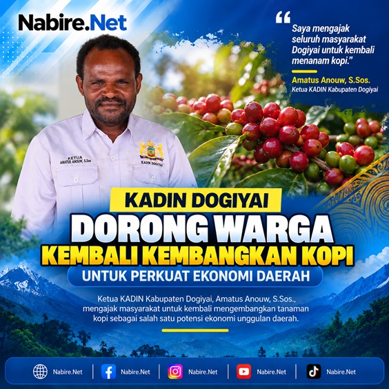 (Kopi Dinilai Bisa Jadi Penggerak Ekonomi Dogiyai, KADIN Ajak Warga Kembali ke Kebun)