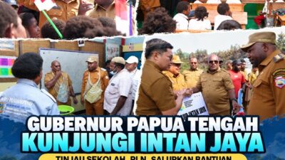 (Ke Intan Jaya, Gubernur Papua Tengah Cek Sekolah hingga Janjikan Listrik dan Internet)
