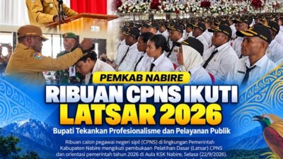 (Ribuan CPNS Pemkab Nabire Ikuti Latsar 2026, Bupati Tekankan Profesionalisme ASN)