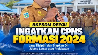 (Latsar CPNS Deiyai Segera Digelar, BKPSDM Tekankan Disiplin dan Kesiapan)