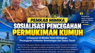 (11 Kawasan di Mimika Ditetapkan sebagai Permukiman Kumuh, Penanganan Terkendala Kewenangan)