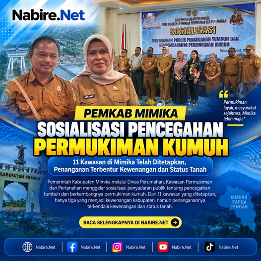 (11 Kawasan di Mimika Ditetapkan sebagai Permukiman Kumuh, Penanganan Terkendala Kewenangan)