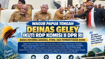 (Wagub Papua Tengah Minta Pemerintah Pusat Percepat Penyelesaian RTRW dan BUMD)