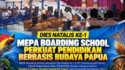 (MEPA Boarding School Genap Satu Tahun, Gubernur Meki Nawipa Titip Pesan untuk Anak Papua)