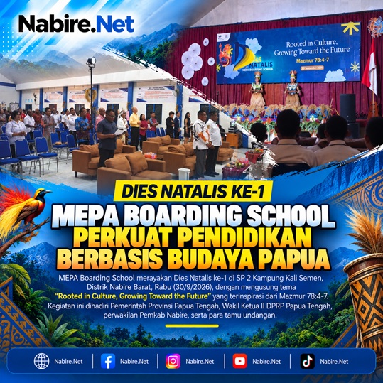 (MEPA Boarding School Genap Satu Tahun, Gubernur Meki Nawipa Titip Pesan untuk Anak Papua)