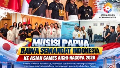 (Dari Papua ke Jepang, Musisi Papua Beri Dukungan untuk Atlet Indonesia di Asian Games)