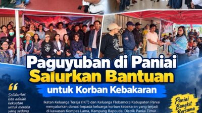 (Kerukunan IKT dan Flobamora Salurkan Bantuan untuk Korban Kebakaran Paniai)