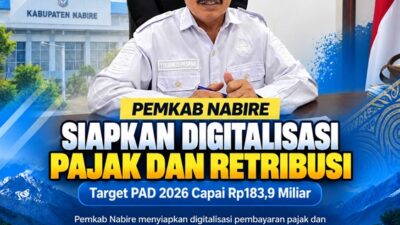 (Kejar PAD Rp183,9 Miliar, Pemkab Nabire Siapkan Sistem Pembayaran Pajak Digital)