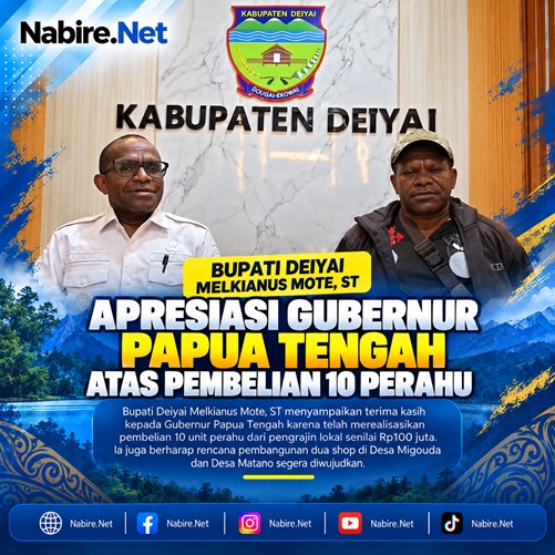(Bupati Deiyai Apresiasi Gubernur Papua Tengah Beli 10 Perahu, Perkuat Ekonomi Masyarakat)