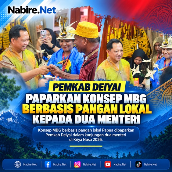 (Pemkab Deiyai Paparkan Konsep MBG Berbasis Pangan Lokal kepada Dua Menteri)