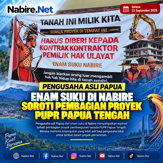 (Pengusaha Asli Papua Enam Suku di Nabire Soroti Pembagian Proyek PUPR Papua Tengah)