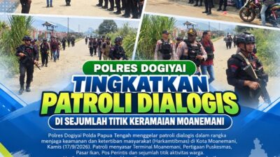 (Cegah Gangguan Kamtibmas, Polisi Tingkatkan Patroli di Kota Moanemani)