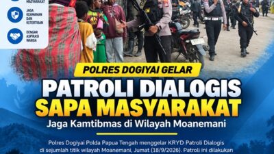 (Patroli Dialogis Polres Dogiyai Sasar Terminal dan Pasar)