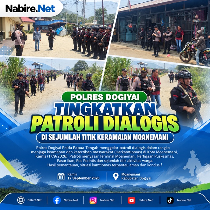 (Cegah Gangguan Kamtibmas, Polisi Tingkatkan Patroli di Kota Moanemani)