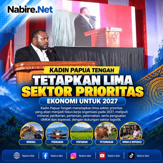 (Kadin Papua Tengah Tetapkan Lima Sektor Prioritas Ekonomi 2027)
