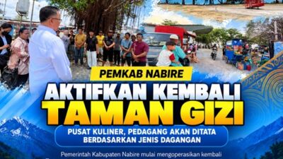 (Taman Gizi Nabire Kembali Jadi Pusat Kuliner, Pedagang Direlokasi dengan Sistem Undian)
