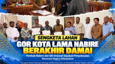 (Sengketa Lahan GOR Kota Lama Nabire Berakhir Damai, Renovasi Segera Dilanjutkan)