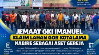 (Polemik Lahan GOR Kotalama Nabire, GKI Imanuel Minta Status Tanah Diperjelas)
