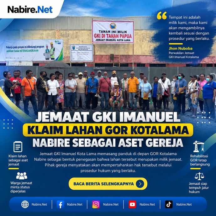 (Polemik Lahan GOR Kotalama Nabire, GKI Imanuel Minta Status Tanah Diperjelas)