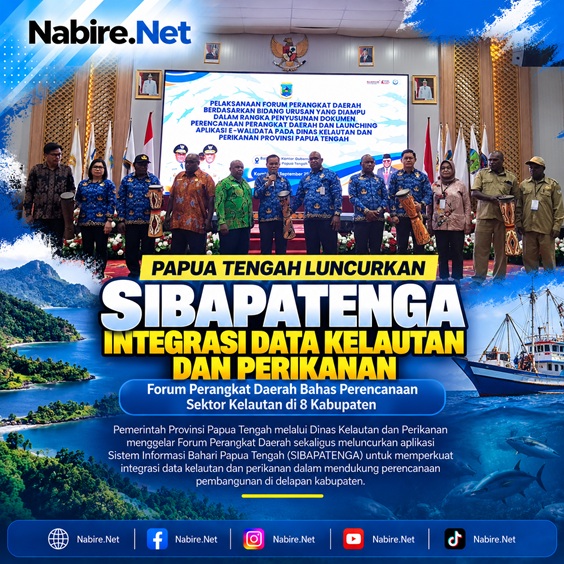 (Pemprov Papua Tengah Luncurkan SIBAPATENGA, Data Kelautan dan Perikanan Kini Terintegrasi)