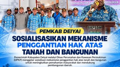 (Pemkab Deiyai Perkuat Pemahaman Warga soal Penggantian Hak Atas Tanah dan Bangunan)
