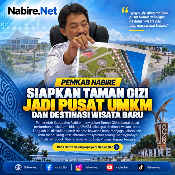 (Pemkab Nabire Siapkan Taman Gizi Jadi Pusat UMKM dan Destinasi Wisata Baru)