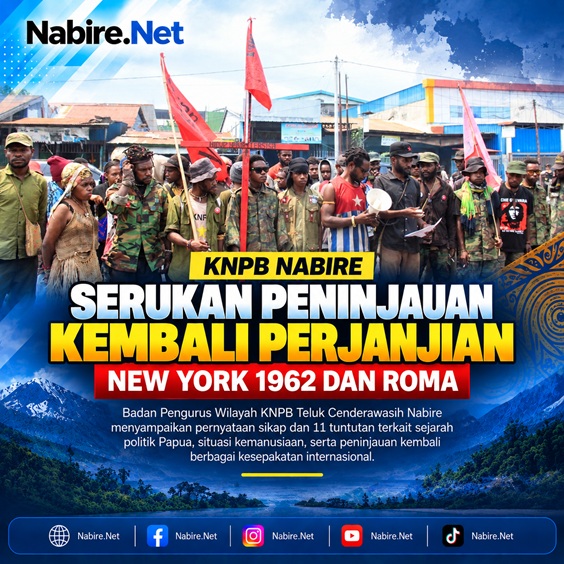 (KNPB Nabire Serukan Peninjauan Kembali Perjanjian New York 1962)