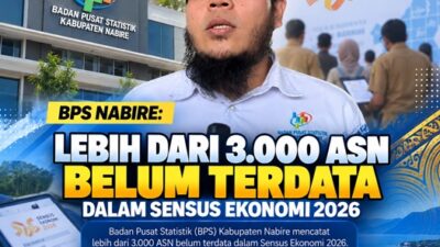 (BPS Nabire: Lebih dari 3.000 ASN Belum Terdata dalam Sensus Ekonomi 2026)