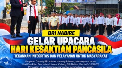 (BRI Nabire Gelar Upacara Hari Kesaktian Pancasila, Tekankan Integritas dan Persatuan)