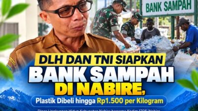 (DLH dan TNI Siapkan Bank Sampah di Nabire, Plastik Dibeli hingga Rp1.500 per Kilogram)