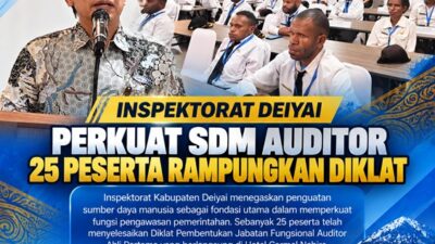 (Diklat Auditor Tuntas, Inspektorat Deiyai Siapkan SDM Pengawasan yang Lebih Kompeten)