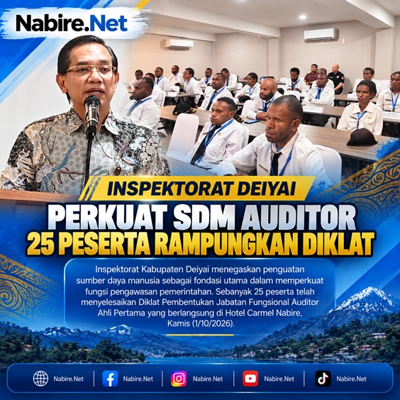 (Diklat Auditor Tuntas, Inspektorat Deiyai Siapkan SDM Pengawasan yang Lebih Kompeten)