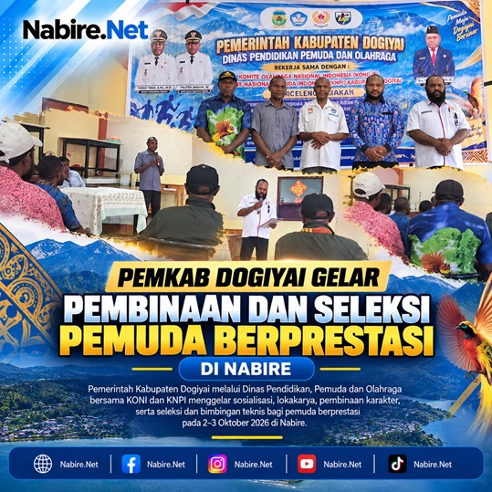 (Pemkab Dogiyai Gelar Pembinaan dan Seleksi Pemuda Berprestasi di Nabire)