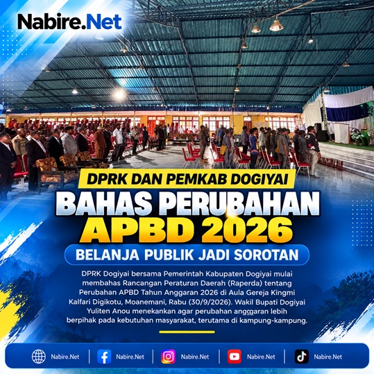 (DPRK dan Pemkab Dogiyai Bahas Perubahan APBD 2026, Belanja Publik Jadi Sorotan)